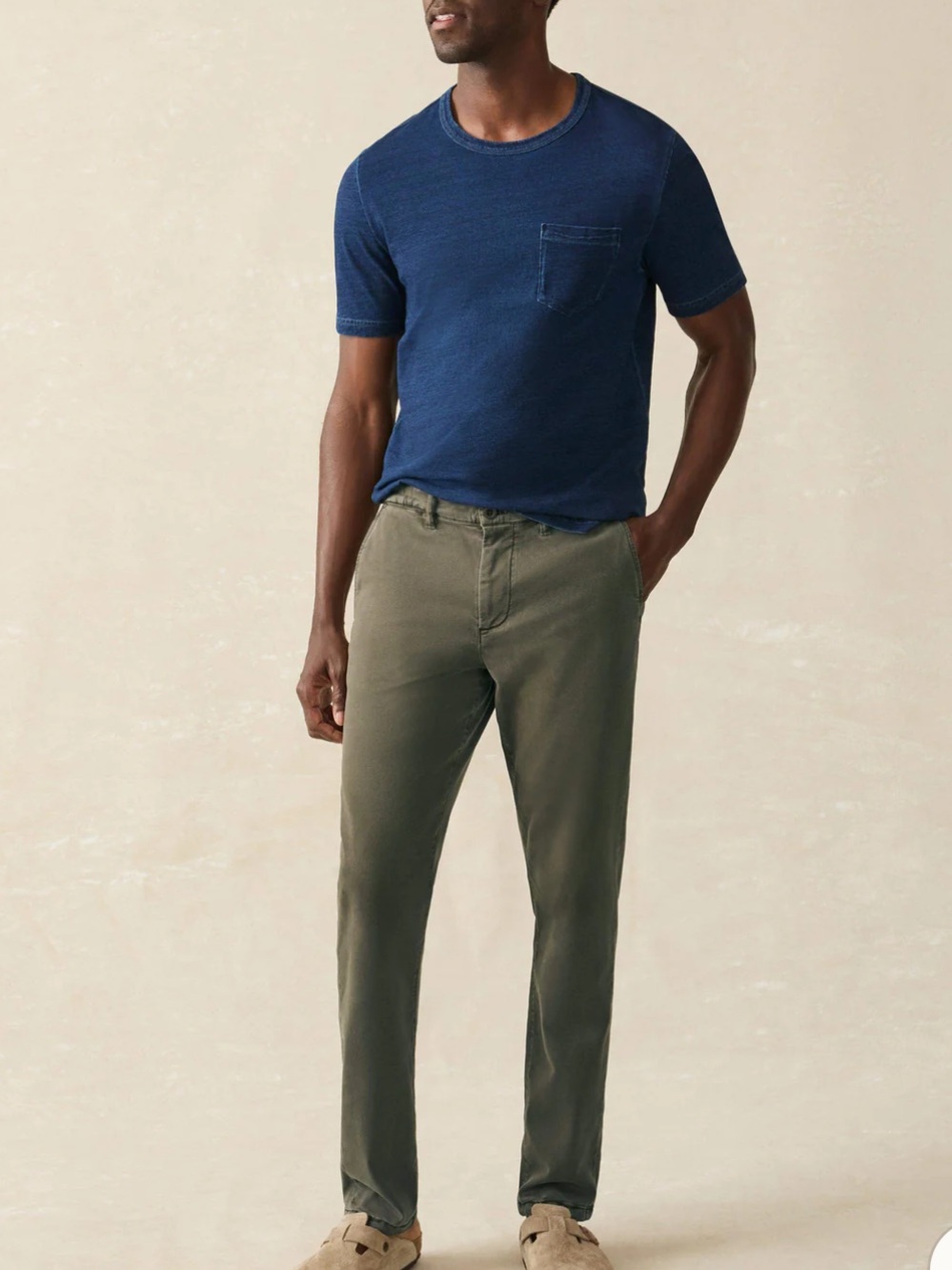 Faherty Coastline Chino - olive night